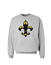 Golden Fleur de Lis Sweatshirt-Sweatshirt-TooLoud-AshGray-Small-Davson Sales