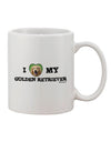 Golden Retriever Adoration 11 oz Coffee Mug - Crafted by a Drinkware Expert-11 OZ Coffee Mug-TooLoud-White-Davson Sales