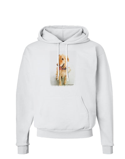 Golden Retriever Watercolor Hoodie Sweatshirt-Hoodie-TooLoud-White-Small-Davson Sales