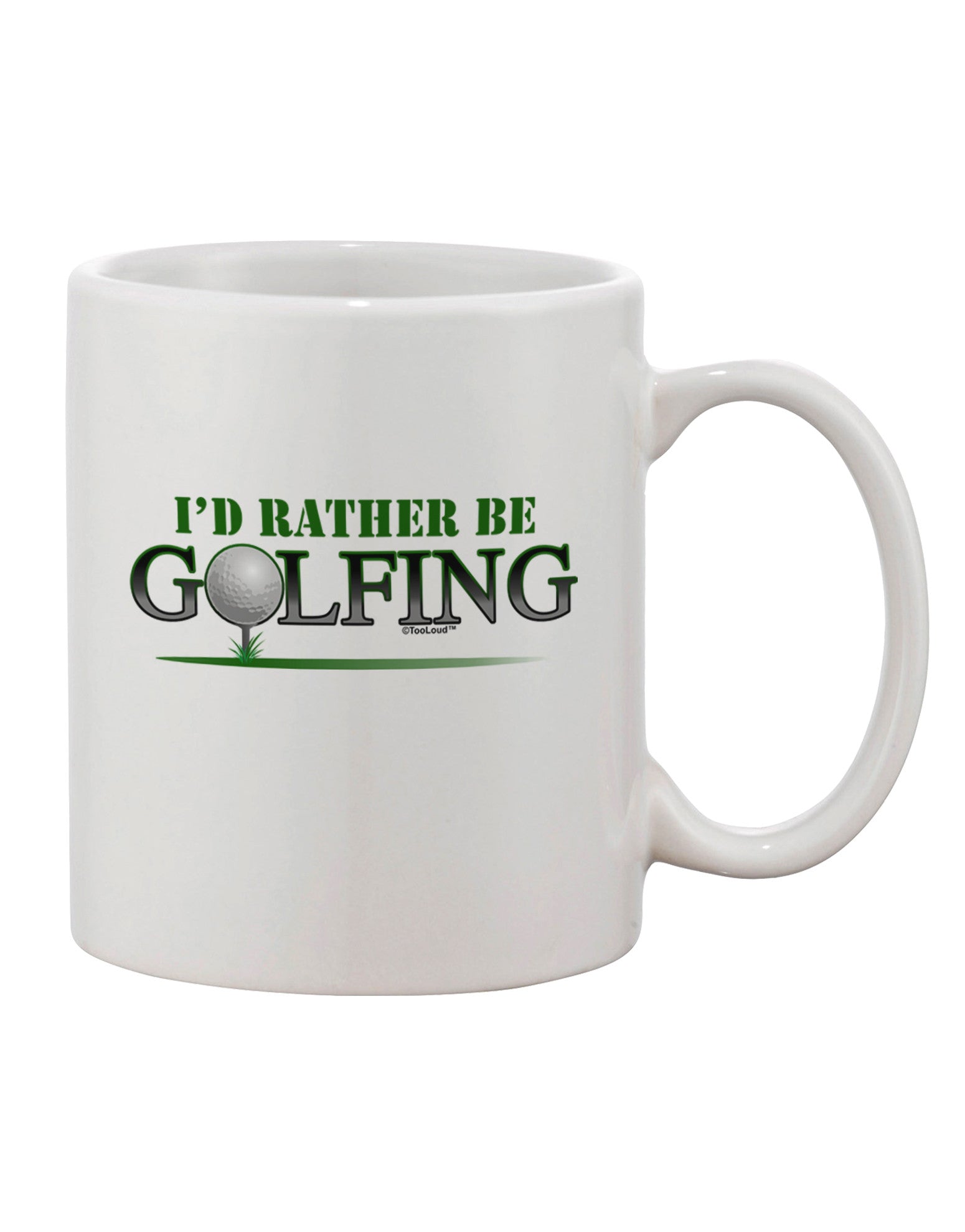 Golf Enthusiast's Preferred Choice - 11 oz Printed Coffee Mug - TooLoud-11 OZ Coffee Mug-TooLoud-White-Davson Sales