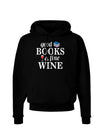 Good Books and Fine Wine Dark Hoodie Sweatshirt-Hoodie-TooLoud-Black-Small-Davson Sales