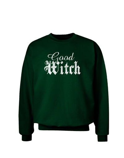 Good Witch - Halloween Distressed Adult Dark Sweatshirt-Sweatshirts-TooLoud-Deep-Forest-Green-Small-Davson Sales