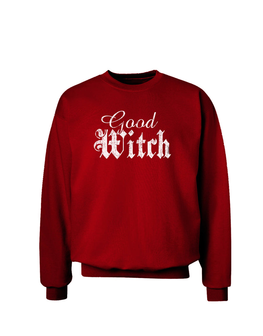 Good Witch - Halloween Distressed Adult Dark Sweatshirt-Sweatshirts-TooLoud-Black-Small-Davson Sales