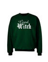 Good Witch - Halloween Text Adult Dark Sweatshirt-Sweatshirts-TooLoud-Deep-Forest-Green-Small-Davson Sales