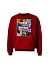 GPA 4 - Grade Point Average Adult Dark Sweatshirt-Sweatshirt-TooLoud-Deep-Red-Small-Davson Sales