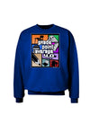 GPA 4 - Grade Point Average Adult Dark Sweatshirt-Sweatshirt-TooLoud-Deep-Royal-Blue-Small-Davson Sales