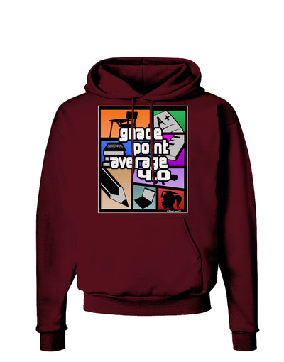 GPA 4 - Grade Point Average Dark Hoodie Sweatshirt-Hoodie-TooLoud-Maroon-Small-Davson Sales