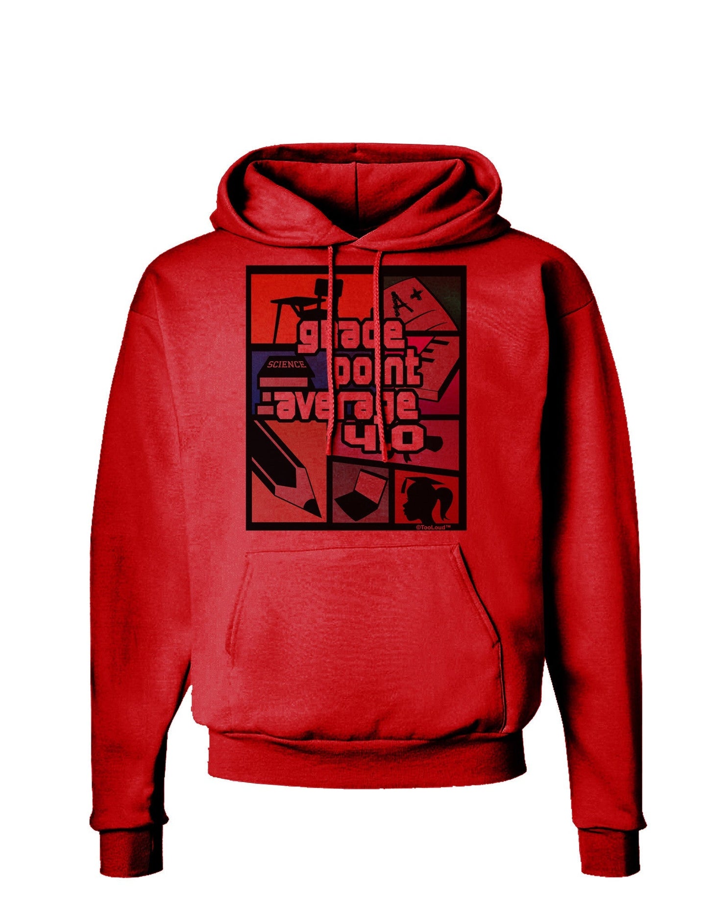 GPA 4 - Grade Point Average Hoodie Sweatshirt-Hoodie-TooLoud-Red-Small-Davson Sales