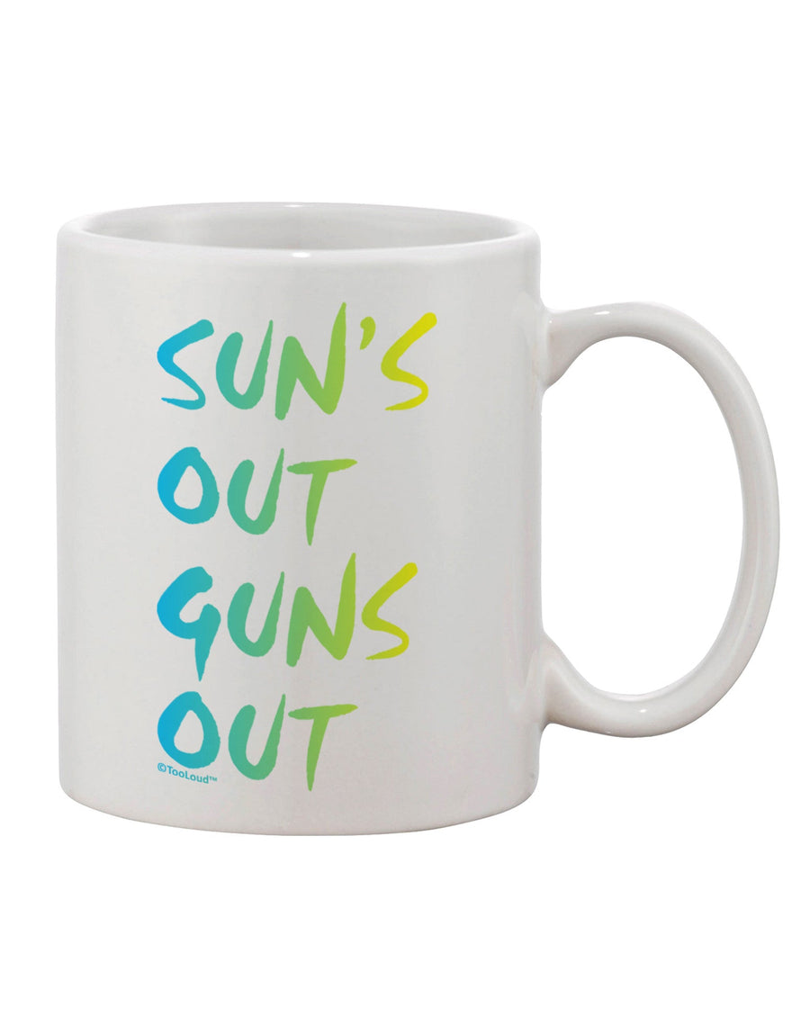 Gradient Colors Printed 11 oz Coffee Mug - Perfect for Enjoying the Sun's Warmth - TooLoud-11 OZ Coffee Mug-TooLoud-White-Davson Sales