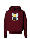 Graduation Bee Dark Hoodie Sweatshirt-Hoodie-TooLoud-Maroon-Small-Davson Sales