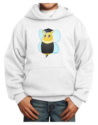 Graduation Bee Youth Hoodie Pullover Sweatshirt-Youth Hoodie-TooLoud-White-XS-Davson Sales