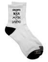 "Gramps: The Iconic Figure Adult Short Socks - A Must-Have for Every Fashion Enthusiast" - TooLoud-Socks-TooLoud-White-Ladies-4-6-Davson Sales
