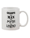 Gramps: The Iconic Figure, The Legendary Presence - 11 oz Printed Coffee Mug by TooLoud-11 OZ Coffee Mug-TooLoud-White-Davson Sales