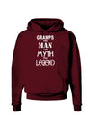 Gramps The Man The Myth The Legend Dark Hoodie Sweatshirt by TooLoud-Hoodie-TooLoud-Maroon-Small-Davson Sales