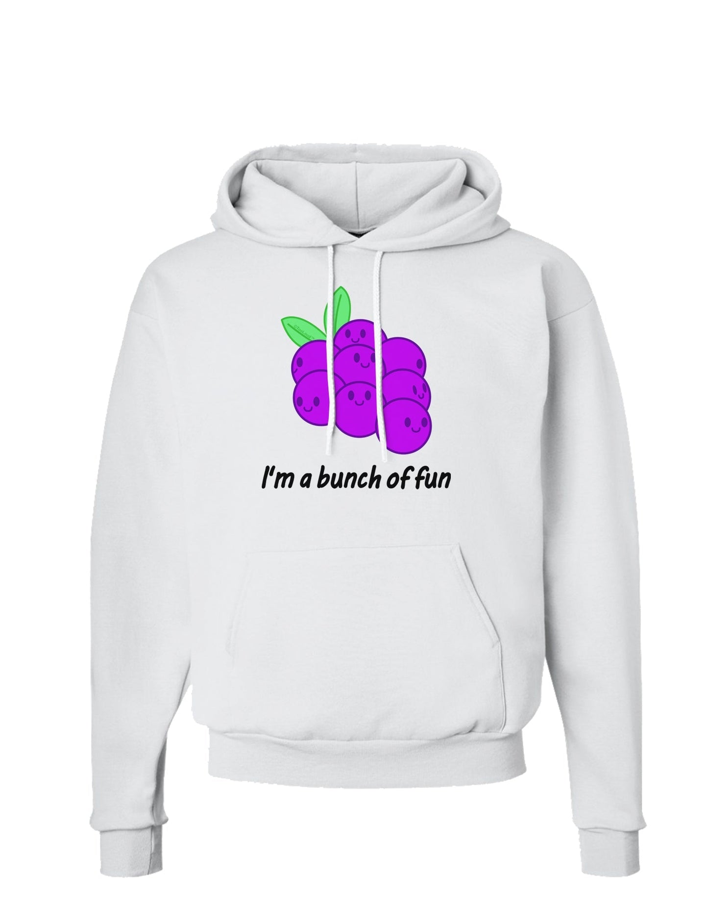 Grapes - I'm a Bunch of Fun Hoodie Sweatshirt-Hoodie-TooLoud-White-Small-Davson Sales