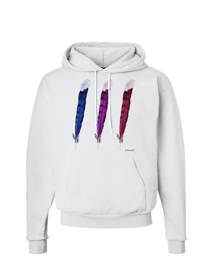 Graphic Feather Design - Feather Trio Hoodie Sweatshirt by TooLoud-Hoodie-TooLoud-White-Small-Davson Sales