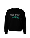 Graphic Feather Design - Free Spirit Adult Dark Sweatshirt by TooLoud-Sweatshirts-TooLoud-Black-Small-Davson Sales