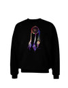 Graphic Feather Design - Galaxy Dreamcatcher Adult Dark Sweatshirt by TooLoud-Sweatshirts-TooLoud-Black-Small-Davson Sales