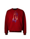 Graphic Feather Design - Galaxy Dreamcatcher Adult Dark Sweatshirt by TooLoud-Sweatshirts-TooLoud-Deep-Red-Small-Davson Sales