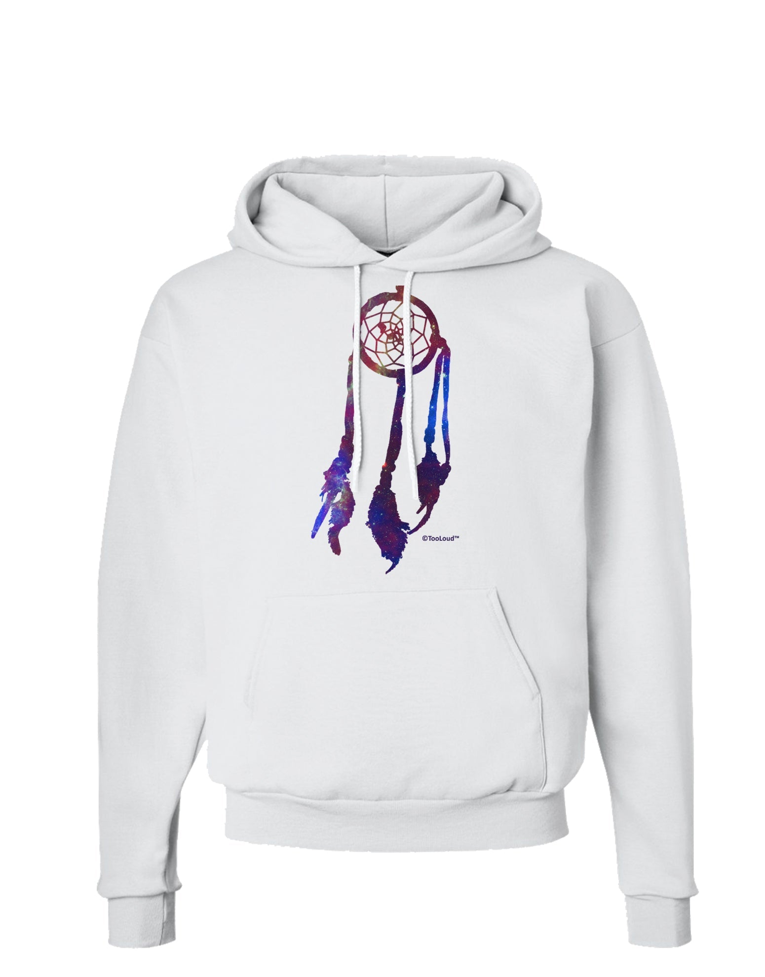 Graphic Feather Design - Galaxy Dreamcatcher Hoodie Sweatshirt by TooLoud-Hoodie-TooLoud-White-Small-Davson Sales