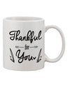 Gratitude Expressed: Exquisite 11 oz Printed Coffee Mug - TooLoud-11 OZ Coffee Mug-TooLoud-Davson Sales