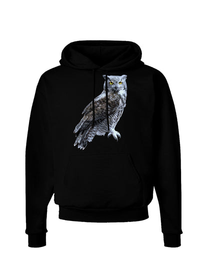 Great Horned Owl Photo Dark Hoodie Sweatshirt-Hoodie-TooLoud-Black-Small-Davson Sales