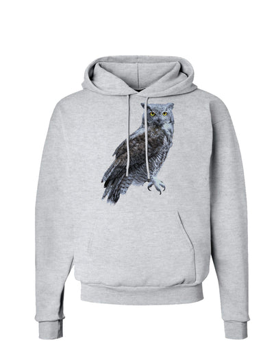 Great Horned Owl Photo Hoodie Sweatshirt-Hoodie-TooLoud-AshGray-Small-Davson Sales