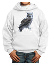 Great Horned Owl Photo Youth Hoodie Pullover Sweatshirt-Youth Hoodie-TooLoud-White-XS-Davson Sales