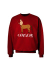 Greek Mythology Centaur Design - Color - Text Adult Dark Sweatshirt by TooLoud-Sweatshirts-TooLoud-Deep-Red-Small-Davson Sales