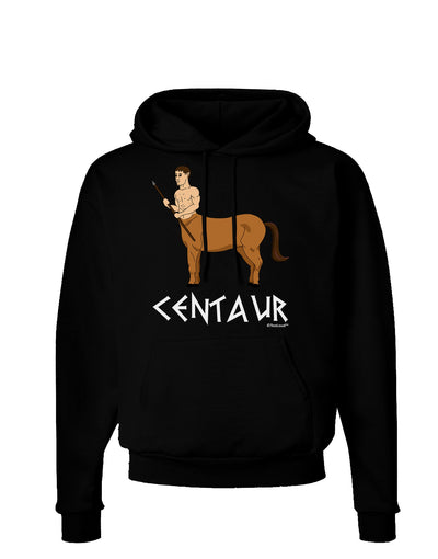 Greek Mythology Centaur Design - Color - Text Dark Hoodie Sweatshirt by TooLoud-Hoodie-TooLoud-Black-Small-Davson Sales