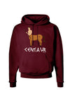 Greek Mythology Centaur Design - Color - Text Dark Hoodie Sweatshirt by TooLoud-Hoodie-TooLoud-Maroon-Small-Davson Sales