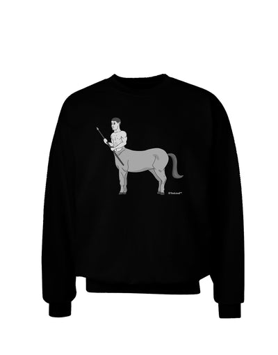 Greek Mythology Centaur Design - Grayscale Adult Dark Sweatshirt by TooLoud-Sweatshirts-TooLoud-Black-Small-Davson Sales