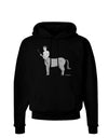 Greek Mythology Centaur Design - Grayscale Dark Hoodie Sweatshirt by TooLoud-Hoodie-TooLoud-Black-Small-Davson Sales