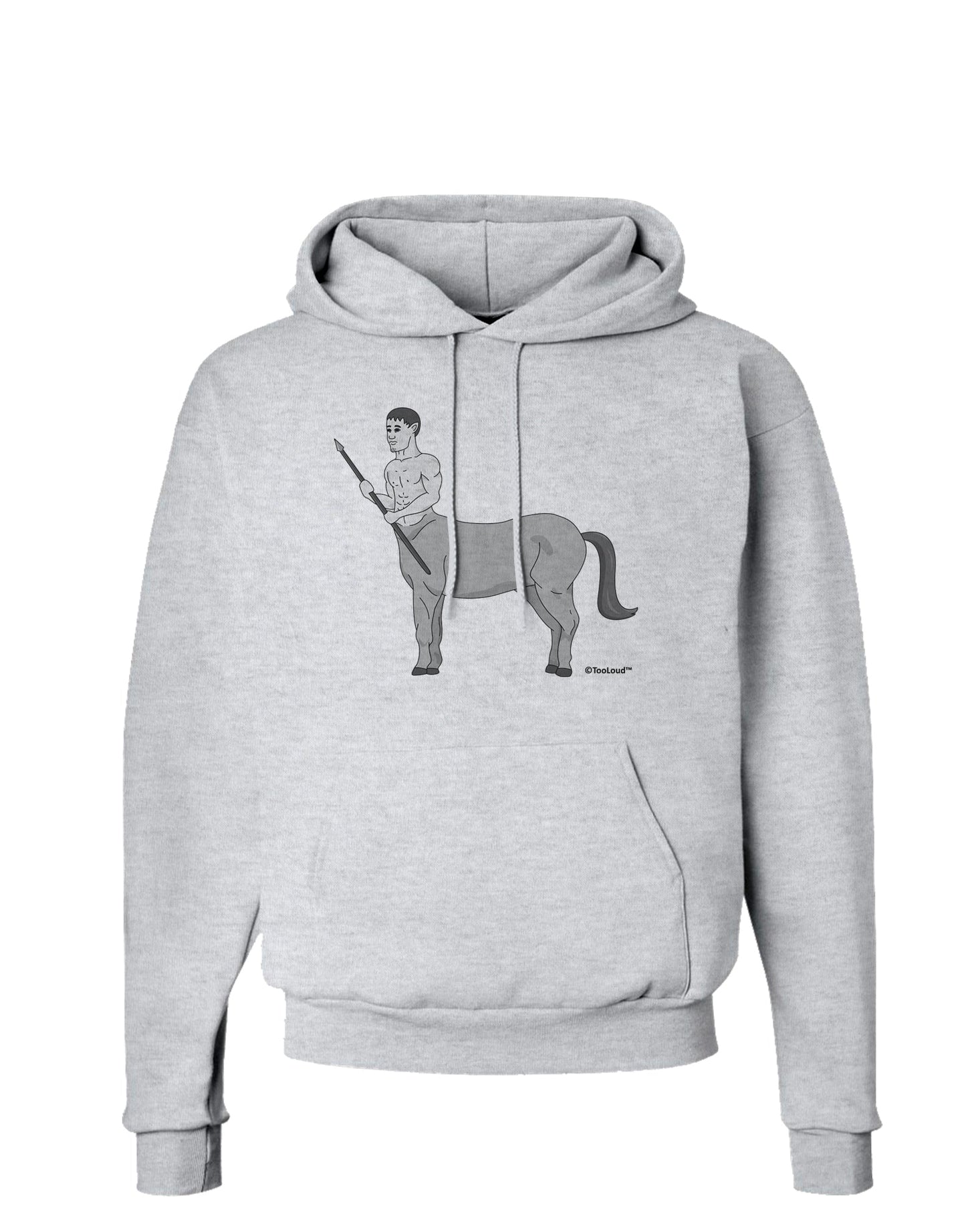 Greek Mythology Centaur Design - Grayscale Hoodie Sweatshirt by TooLoud-Hoodie-TooLoud-AshGray-Small-Davson Sales