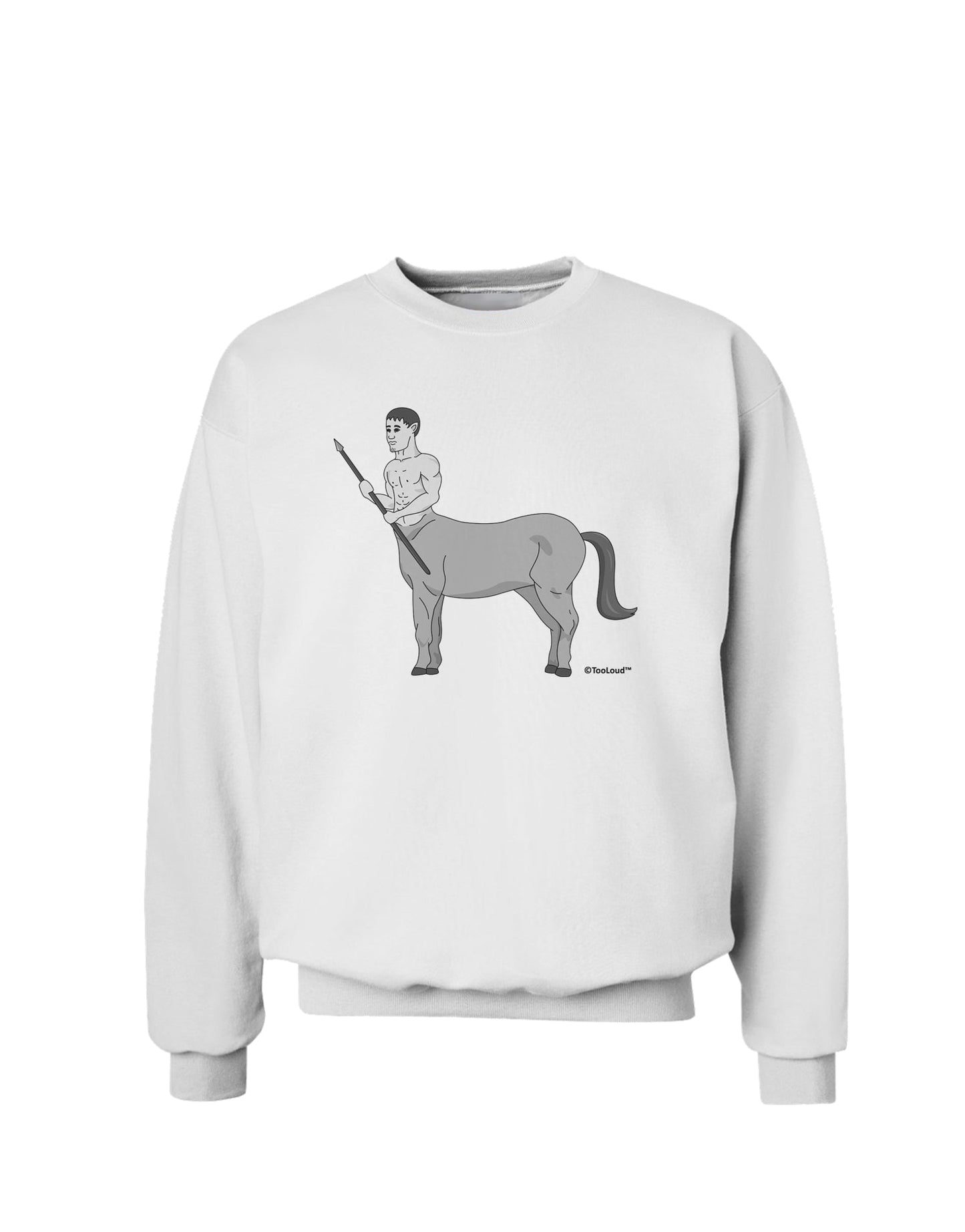 Greek Mythology Centaur Design - Grayscale Sweatshirt by TooLoud-Sweatshirts-TooLoud-White-Small-Davson Sales