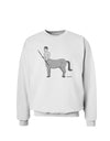 Greek Mythology Centaur Design - Grayscale Sweatshirt by TooLoud-Sweatshirts-TooLoud-White-Small-Davson Sales