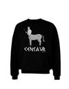 Greek Mythology Centaur Design - Grayscale - Text Adult Dark Sweatshirt by TooLoud-Sweatshirts-TooLoud-Black-Small-Davson Sales