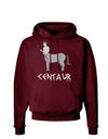 Greek Mythology Centaur Design - Grayscale - Text Dark Hoodie Sweatshirt by TooLoud-Hoodie-TooLoud-Maroon-Small-Davson Sales