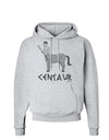 Greek Mythology Centaur Design - Grayscale - Text Hoodie Sweatshirt by TooLoud-Hoodie-TooLoud-AshGray-Small-Davson Sales