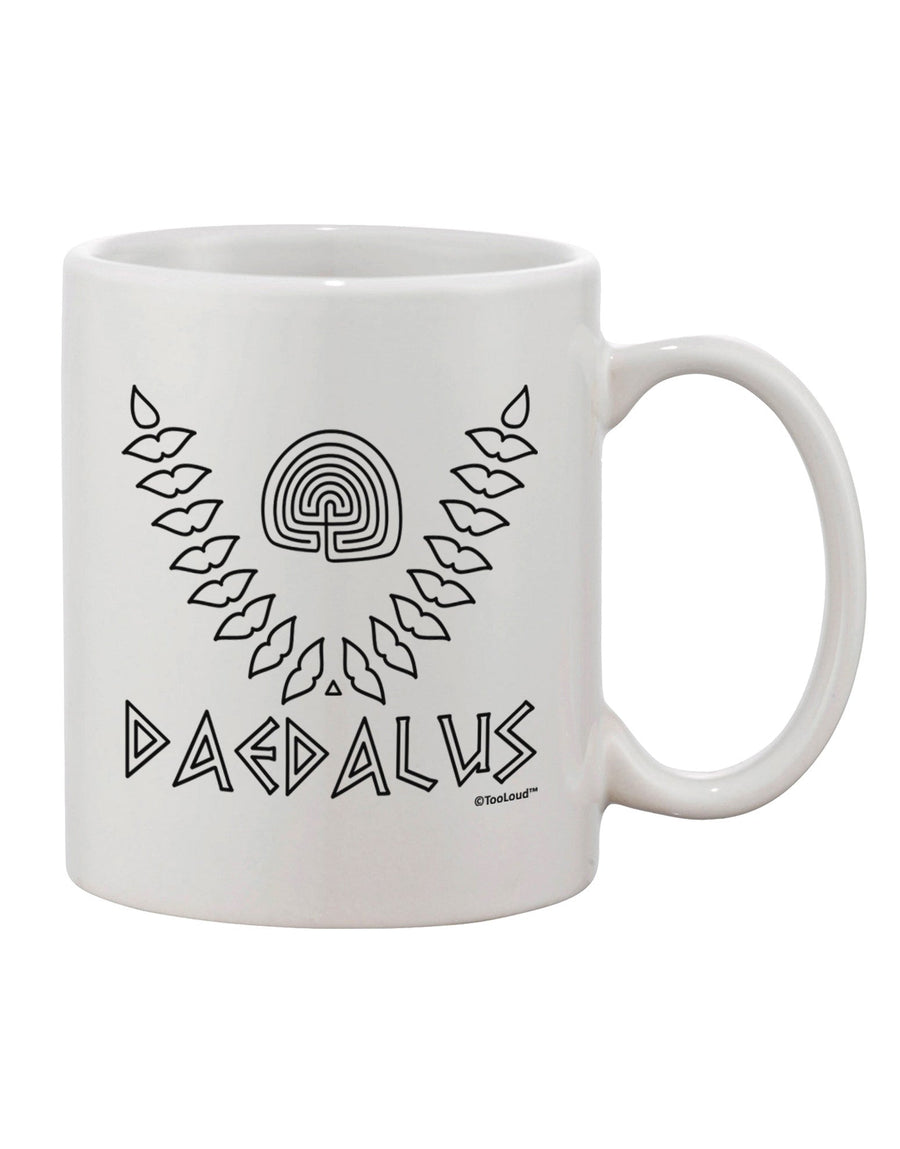 Greek Mythology Inspired 11 oz Coffee Mug - Crafted by Daedalus - A Labyrinth Masterpiece by TooLoud-11 OZ Coffee Mug-TooLoud-White-Davson Sales