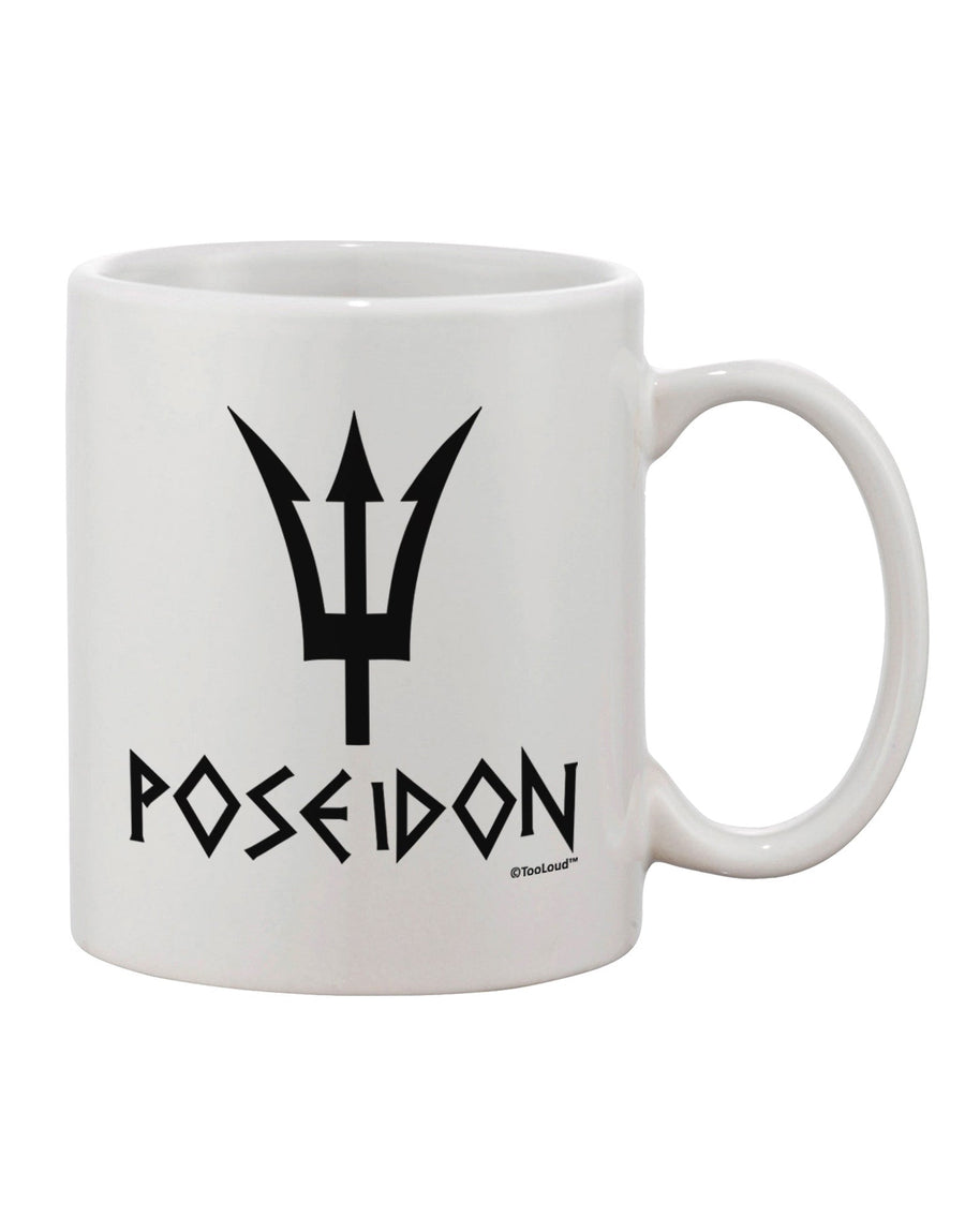 Greek Mythology Inspired Trident of Poseidon Text Printed 11 oz Coffee Mug - TooLoud-11 OZ Coffee Mug-TooLoud-White-Davson Sales