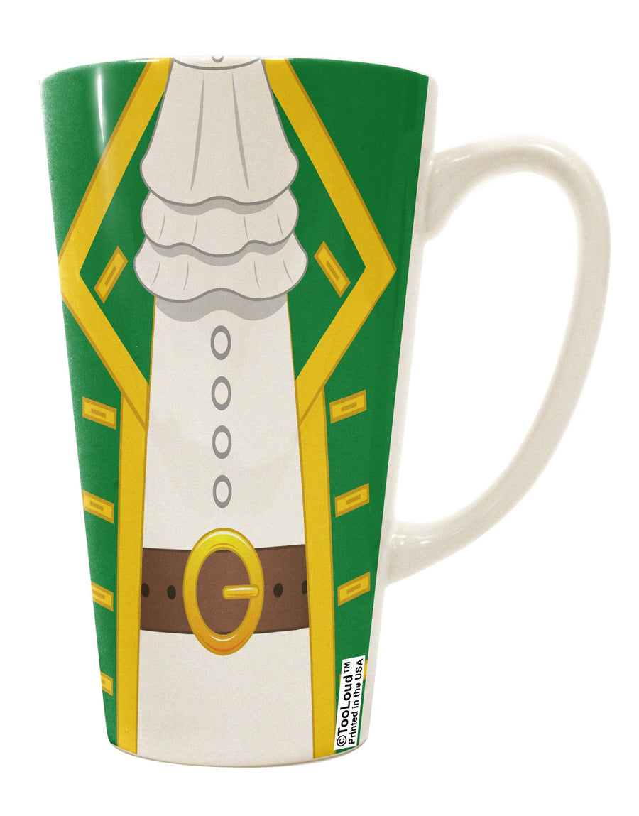 Green 16 Ounce Conical Latte Coffee Mug All Over Print - Perfect for Pirate Captains TooLoud-Conical Latte Mug-TooLoud-White-Davson Sales