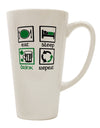 Green Beer Conical Latte Coffee Mug - Perfect for the Drink Enthusiast-Conical Latte Mug-TooLoud-White-Davson Sales