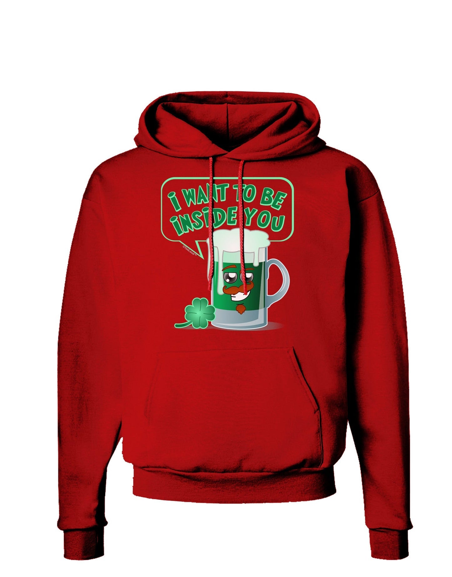 Green Beer - Inside You Dark Hoodie Sweatshirt-Hoodie-TooLoud-Red-Small-Davson Sales