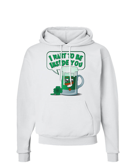 Green Beer - Inside You Hoodie Sweatshirt-Hoodie-TooLoud-White-Small-Davson Sales
