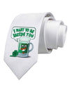 Green Beer - Inside You Printed White Necktie