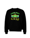 Green Beer King Adult Dark Sweatshirt-Sweatshirts-TooLoud-Black-Small-Davson Sales