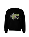 Green Dinosaur Breaking Free Adult Dark Sweatshirt by TooLoud-Sweatshirts-TooLoud-Black-Small-Davson Sales