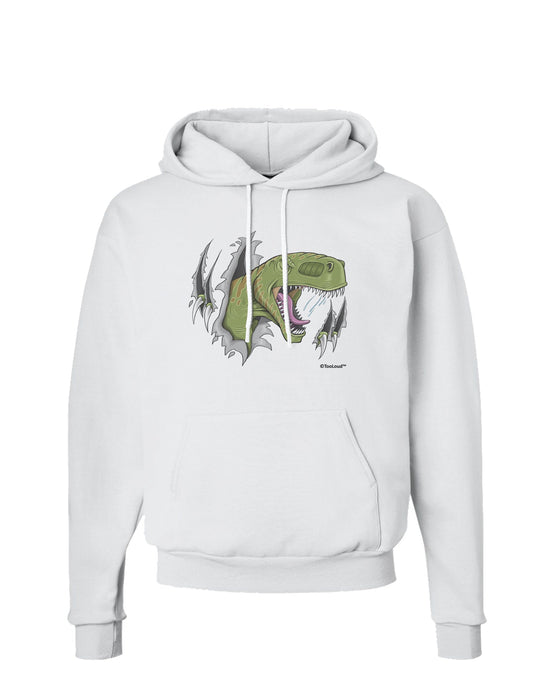 Green Dinosaur Breaking Free Hoodie Sweatshirt by TooLoud-Hoodie-TooLoud-White-Small-Davson Sales