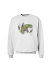 Green Dinosaur Breaking Free Sweatshirt by TooLoud-Sweatshirts-TooLoud-White-Small-Davson Sales